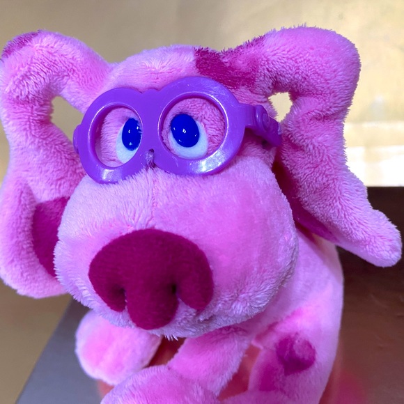 Ty BEANIE BABIES BLUES CLUES MAGENTA THE DOG (NICK JR.) WITH ORIGINAL TUSH TAG - Picture 6 of 10